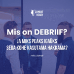 Combat Ready logo ja kolm meest taustal, esiplaanil blogipostituse pealkiri ja autor