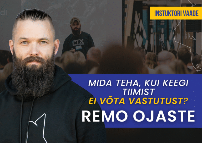 Combat Ready blogipostituse pealkiri Instruktori vaate sarjast, kirjutanud Remo Ojaste, juhtimiskoolitaja
